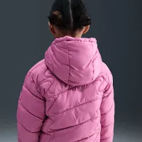 Nike Little детские Swoosh Quilted Puffer Куртка Pink