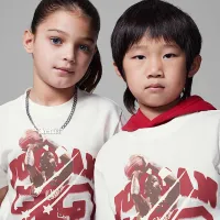 Nike Jordan Little дитячі 40th Anniversary футболка колір білий