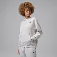 Nike Jordan Brooklyn Fleece женская Pullover Толстовка с капюшоном цвет коричневый