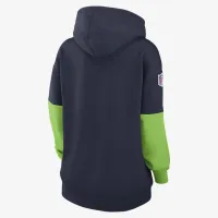 Seattle Seahawks Sideline Essential женская Nike NFL Pullover Толстовка с капюшоном синий