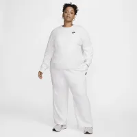 Nike Sportswear Club Fleece женская Crew-Neck свитшот (большие размеры) цвет коричневый