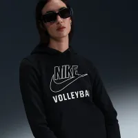 Nike женская волейбольные Pullover Толстовка с капюшоном цвет черный