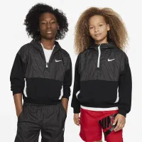 Nike Outdoor Play Big дитячі оверсайз 1/2-Zip Толстовка з капюшоном колір чорний