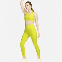 Nike Go женская Firm-Support С высокой Талией 7/8 лосины с карманамицвет зеленый
