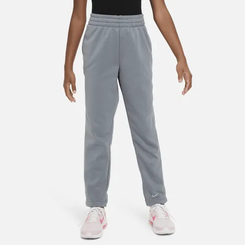 Nike Multi Big дитячі Therma-FIT Open-Hem тренувальні Pants колір сірий