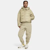 Nike Sportswear Swoosh Puffer PrimaLoft® женская Therma-FIT оверсайз Hooded Куртка цвет коричневый