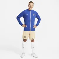 Chelsea FC Academy Pro чоловічі Nike Full-Zip Knit Soccer Куртка блакитний