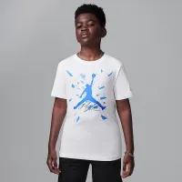 Nike Jordan Big детские Shatteцвет красный Glass Jumpman футболка цвет белый