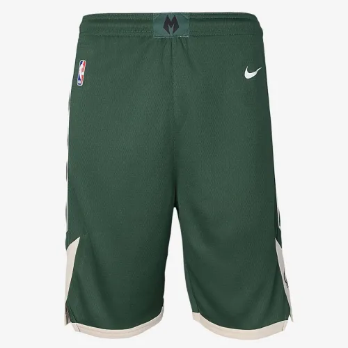 Milwaukee Bucks Icon Edition Big дитячі Nike Dri-FIT NBA Swingman шорти колір зелений