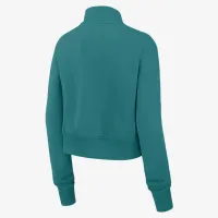 Miami Dolphins Rewind Phoenix жіноча Nike NFL Cropped 1/4-Zip Crew блакитний