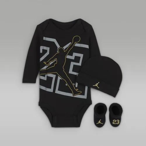 Nike Jordan Baby (0-9M) See Me Shine 3-Piece Boxed набор цвет черный