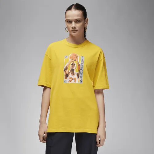 Nike Jordan жіноча оверсайз Graphic футболка Yellow