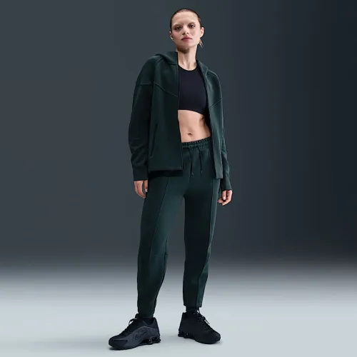 Nike Sportswear Tech Fleece жіноча Mid-Rise Joggers колір зелений