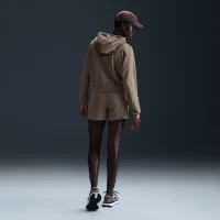 Nike Sportswear Chill Terry женская Loose Full-Zip French Terry Толстовка с капюшоном цвет коричневый