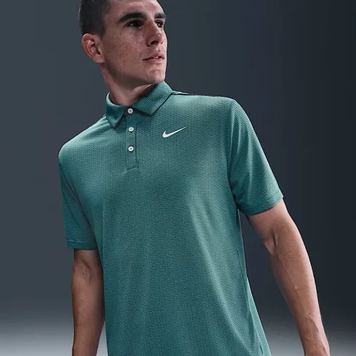 Nike Tour чоловічі Dri-FIT Textuколір червоний для гольфу Polo колір зелений