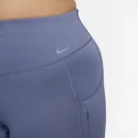 Nike Go женская Firm-Support С высокой Талией Full-Length лосины с карманами(большие размеры) синий