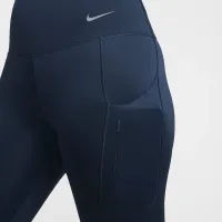 Nike Go женская Firm-Support С высокой Талией 7/8 лосины с карманамисиний