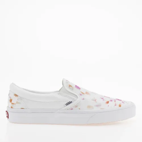 Кроссовки Vans Classic Slip-On Aura Checkerboard VN0A5JLXWHT1 - Белые