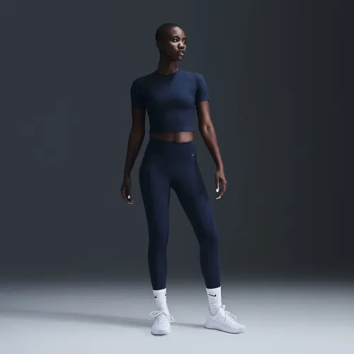 Nike Zenvy жіноча Gentle-Support З високою талією 7/8 лосіни блакитний