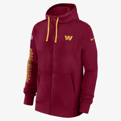 Washington Commanders Sideline Team Issue Club мужские Nike Full Zip Толстовка с капюшоном цвет красный