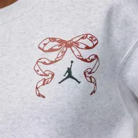 Nike Jordan Brooklyn Fleece женская Crew-Neck Pullover цвет коричневый