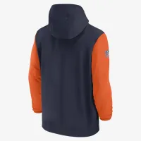 Denver Broncos Sideline Pre-Game Player чоловічі Nike NFL 1/2-Zip Hooded Куртка блакитний