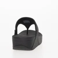 Japonki FitFlop Lulu Glitz-Canvas Toe-Post HQ9-B06 - Чорні