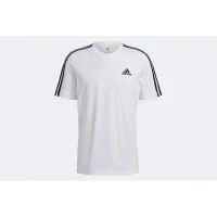 Футболка adidas Essentials 3-Stripes GL3733 - Белая