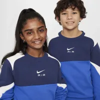 Nike Air Big детские Crew-Neck свитшот синий