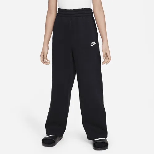 Nike Sportswear Club Fleece Big дитячі (Girls') Wide-Leg Pants колір чорний