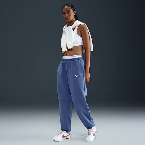 Nike Sportswear Phoenix Fleece женская С высокой Талией Sweatpants синий