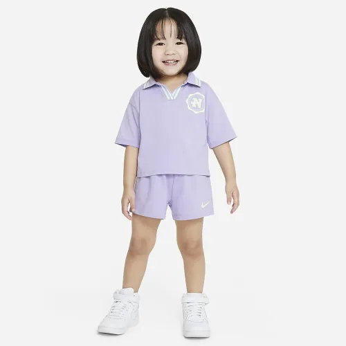 Nike Prep in Your Step Toddler шорти комплект колір фіолетовий
