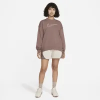 Nike Dri-FIT Get Fit жіноча з круглим вирізом світшот колір коричневий