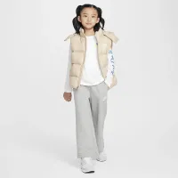 Nike Sportswear Club Little дитячі Fleece Wide Leg Pants колір сірий