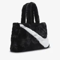 Nike Sportswear Faux Fur Tote (10L) колір чорний