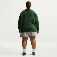 Nike Sportswear Phoenix Fleece женская оверсайз Graphic Polo Top (большие размеры) цвет зеленый