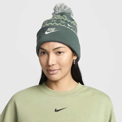 Nike Peak Fair Isle Beanie колір зелений