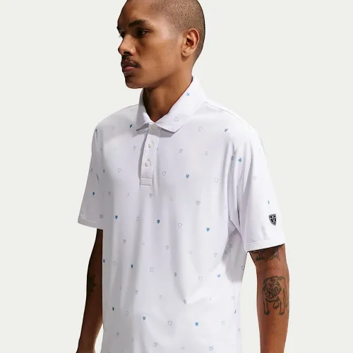 Nike Par мужские Dri-FIT Short-Sleeve для гольфа Polo цвет белый