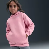 Nike Sportswear Club Fleece Big детские оверсайз Pullover Толстовка с капюшоном Pink