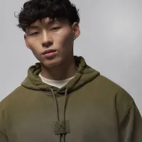 Nike Jordan Flight Fleece мужские Pullover Толстовка с капюшоном цвет зеленый