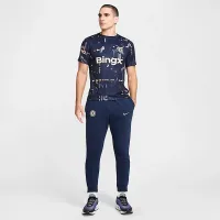 Chelsea FC Academy Pro SE мужские Nike Dri-FIT Soccer Pre-Match Short-Sleeve Top синий