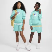 Nike Sportswear Club Fleece Big детские Толстовка с капюшоном цвет зеленый