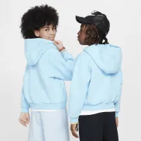 Nike SB Icon Fleece EasyOn Big дитячі оверсайз Pullover Толстовка з капюшоном блакитний