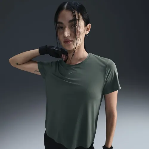 Nike One Classic жіноча Dri-FIT Short-Sleeve Top колір зелений