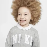 Nike Sportswear Club Toddler French Terry Long Sleeve Polo колір сірий