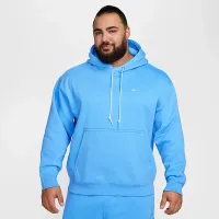 Nike Solo Swoosh мужские Fleece Pullover Толстовка с капюшоном синий