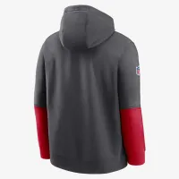 Kansas City Chiefs Sideline Team Issue Club мужские Nike NFL Pullover Толстовка с капюшоном цвет серый