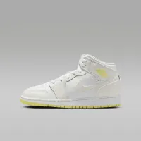 Nike Air Jordan 1 Mid Big дитячі Кросівки колір білий