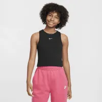 Nike Sportswear Girls' Ribbed Tank Top цвет черный