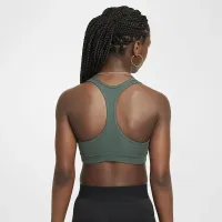 Nike Swoosh Big дитячі (Girls') Sports Bra колір зелений